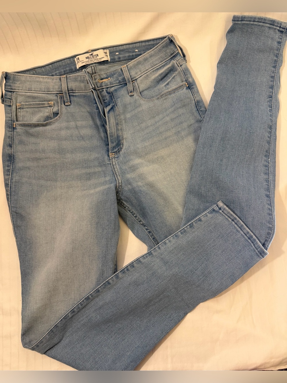 Hollister curvy high rise super skinny jeans size 11R w30 super stretch